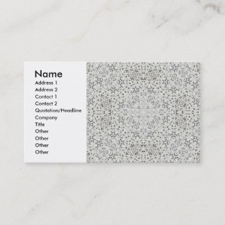 European Lace Profile Card Visitekaartje