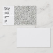 European Lace Profile Card Visitekaartje (Voorkant / Achterkant)