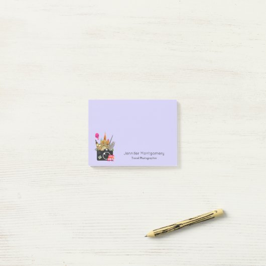 European Landmarks Travel Photografe Post-it® Notes (Op bureau)