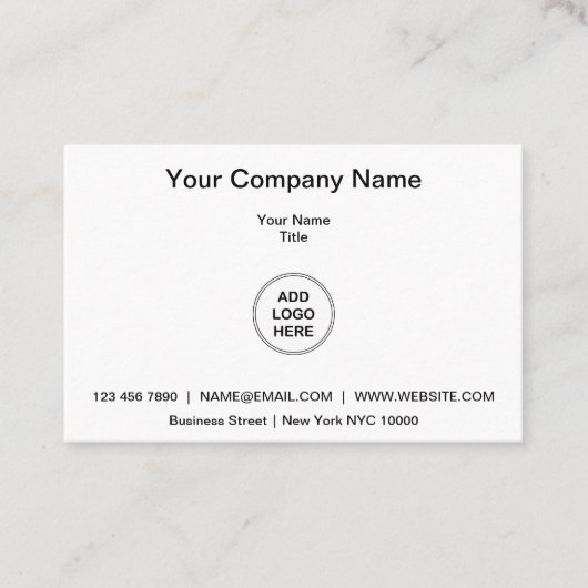 European Logo Sjabloon Corporate Visitekaartje (Voorkant)