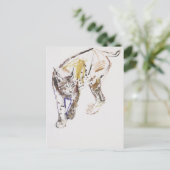 European Lynx Briefkaart (Staand voorkant)