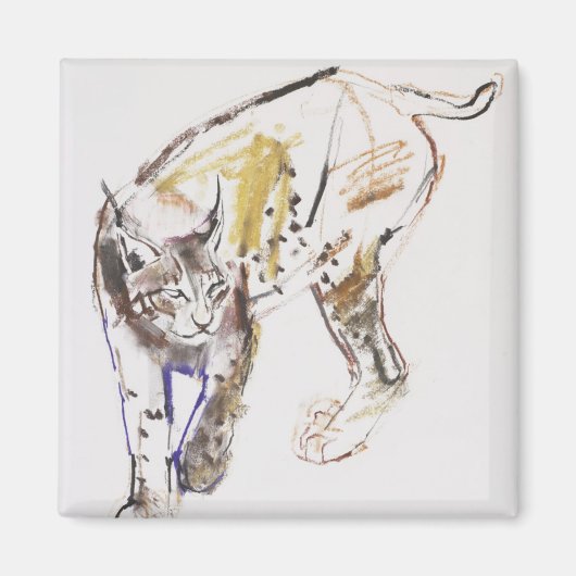 European Lynx Magneet (Voorkant)