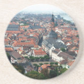 "European Old Town Roofs" Zandsteen Onderzetter (Voorkant)