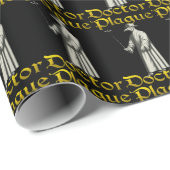 European Plague Doctor Bird Beak Costume Cadeaupapier (Rol Hoek)