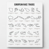 European Race Tracks Fotoplaat (Voorkant)