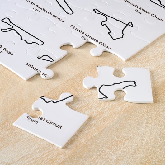 European Race Tracks Legpuzzel (Zijkant)