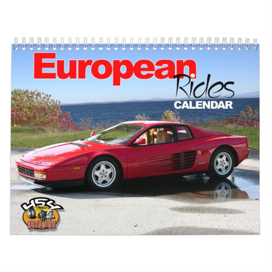 European Rides Car Agenda Kalender (Hoes)