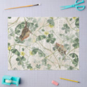 European Robin Bird Flowers French Music Decoupage Tissuepapier (Craft)