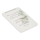 European Robin & Hawthorn – Editable Botanical Wed Magneet (Rechterzijde)