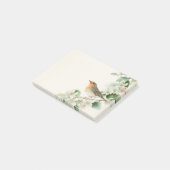 European Robin & Hawthorn – Editable Botanical Wed Post-it® Notes (Schuin)