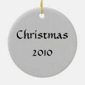 European Robin & Holly Keramisch Ornament (Achterkant)