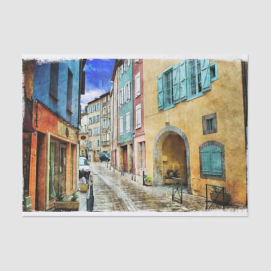 European Scene Decoupage Tissuepapier (Voorkant)