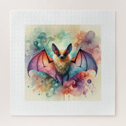 European serotine bat 131024AREF133 - Watercolor Legpuzzel (Verticaal)