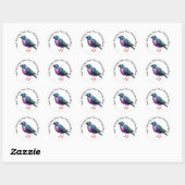 European Starling Ronde Sticker (Vel)