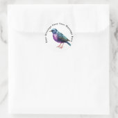 European Starling Ronde Sticker (Tas)