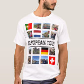European Tour Gepersonaliseerd T-shirt (Voorkant)
