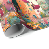 European Town Wrapping Paper Cadeaupapier (Rol Hoek)