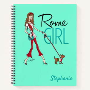 European Travel Illustrl in Rome notebook Notitieboek