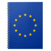 European Union flag custom spiral notebook Notitieboek (Voorkant)