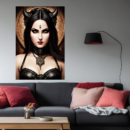 European women demon Lord | AI Art Poster