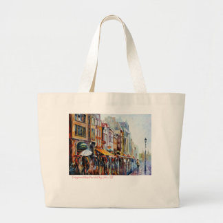 EuropeanCitiesPainted - Artiest - FAN Art Large To Grote Tote Bag