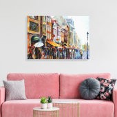 EuropeanCitiesSchilderd door Fan Art Canvas Afdruk (Insitu (Woonkamer))