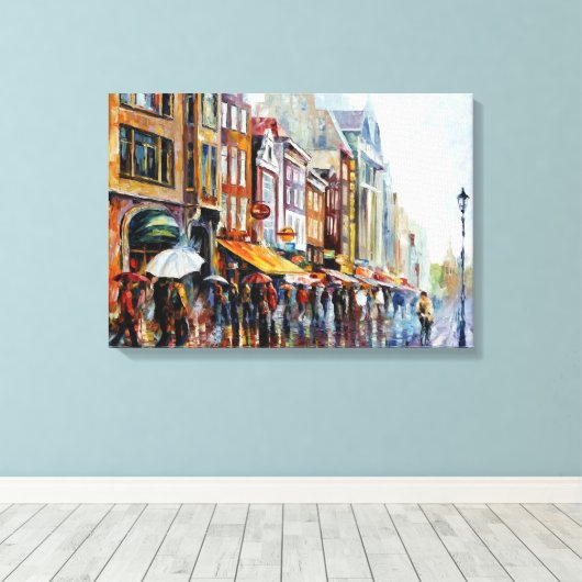 EuropeanCitiesSchilderd door Fan Art Canvas Afdruk (Insitu (Houten vloer))