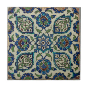 Europees Artesisch vakmanschap Blauw Groen Tegeltje