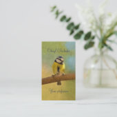 Europees blauwtrek digitaal schilderij visitekaartje (Staand voorkant)