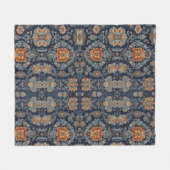 Europees bloemmotief fleece deken (Voorkant (Horizontaal))