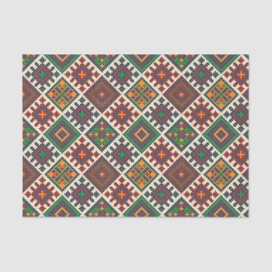  Europees borduurwerk Abstract patroon Tissuepapier (Voorkant)