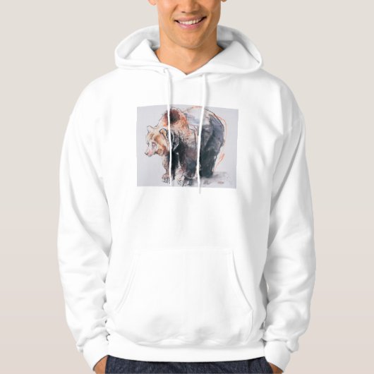 Europees bruin Beer 2001 Hoodie (Voorkant)