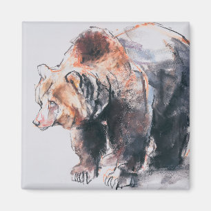 Europees bruin Beer 2001 Magneet
