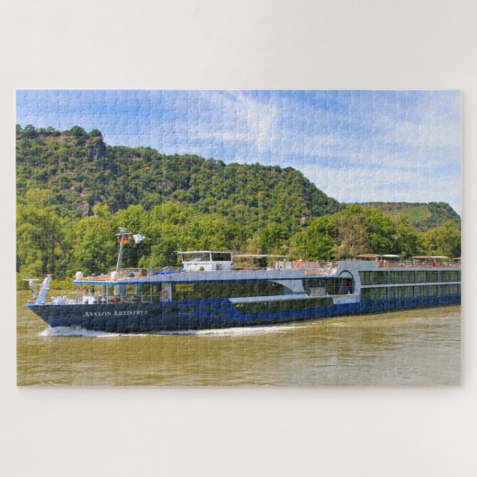 Europees cruiseschip voor rivieren legpuzzel (Horizontaal)