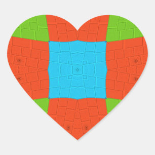 Europees etnisch stammenpatroon hart sticker