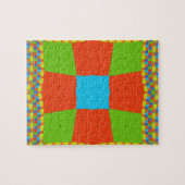 Europees etnisch stammenpatroon legpuzzel (Horizontaal)