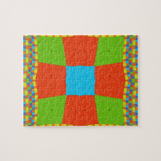 Europees etnisch stammenpatroon legpuzzel (Horizontaal)