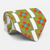 Europees etnisch stammenpatroon stropdas (Opgerold)