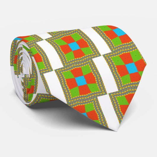 Europees etnisch stammenpatroon stropdas (Opgerold)