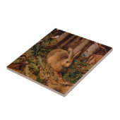 Europees Jaar van het schilderen van konijnen 2023 Tegeltje (Zijkant)