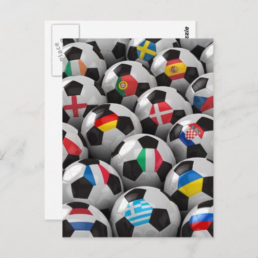 Europees kampioenschap voetbal 2012 briefkaart (Voorkant / Achterkant)