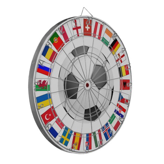 Europees kampioenschap voetbal Football 2016 Dartbord (Voorkant Links)