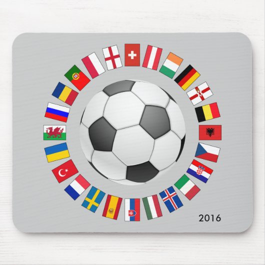 Europees kampioenschap voetbal Football 2016 Muismat (Voorkant)