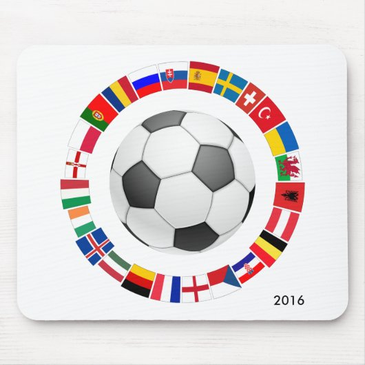 Europees kampioenschap voetbal Football 2016 Muismat (Voorkant)