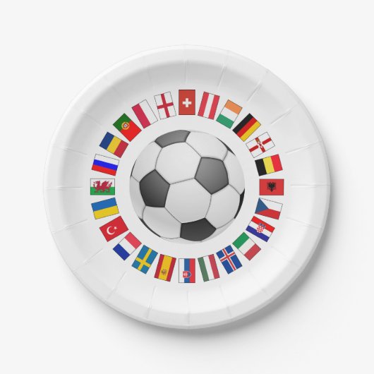 Europees kampioenschap voetbal Football 2016 Papieren Bordje (Voorkant)