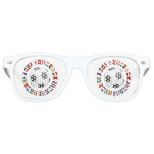 Europees kampioenschap voetbal Football 2016 Retro Zonnebril (Voorkant)
