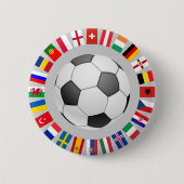 Europees kampioenschap voetbal Football 2016 Ronde Button 5,7 Cm (Voorkant)