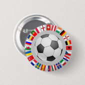 Europees kampioenschap voetbal Football 2016 Ronde Button 5,7 Cm (Voorkant /achterkant)