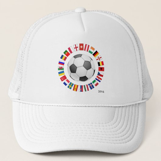Europees kampioenschap voetbal Football 2016 Trucker Pet (Voorkant)