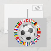 Europees kampioenschap voetbal Football Briefkaart (Voorkant / Achterkant)